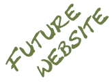 "Grüner handschriftlicher Text 'Future Website' auf weißem Hintergrund."