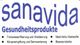 Sanavida-Logo: Gesundheitsprodukte, Wasserfilterung, Vitalstoffe, Entgiftung und Basenprodukte.
