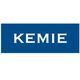 Blauw logo met het witte opschrift "KEMIE" in hoofdletters.