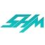 Logo mit türkisfarbenen Buchstaben "SYM" auf weißem Hintergrund.