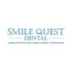 Smile Quest Dental logo with blue text offering general dentistry and orthodontics.