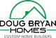 Logo of Doug Bryan Homes, featuring a green roof design and the text "Custom Home Builders."