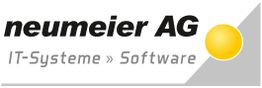 Logo der Neumeier AG mit Text: "IT-Systeme » Software" und gelbem Kreis.
