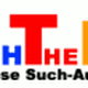 Logo mit Text "Push The Price" und "kostenlose Such-Auktionen" in bunten Farben.