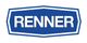 Logo mit blauem Schild und weißem Schriftzug "Renner" in der Mitte.