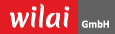 Logo mit rotem "wilai" auf rotem Hintergrund und "GmbH" auf grauem Hintergrund.