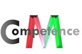 Text "Competence" mit bunten Buchstaben "C" und "M" vor weißem Hintergrund.