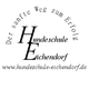 Logo der Hundeschule Eschendorf mit dem Text "Der sanfte Weg zum Erfolg" und Website-Link.