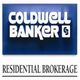 Coldwell Banker Residential Brokerage logo with blue background and white text.