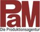 Logo mit großem „PaM“ in Rot und „Die Produktionsagentur“ in Schwarz darunter.