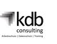 Logo von "kdb consulting" mit den Bereichen Arbeitsschutz, Datenschutz und Training.