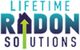 "Lifetime Radon Solutions logo with house and upward arrow as the letter 'A'."