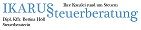Logo der IKARUS Steuerberatung mit Slogan: "Der Überblick mit System".