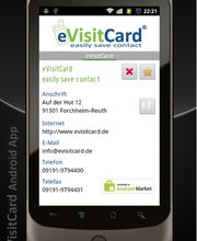 Die eVisitCard-App für Android
