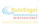 Website-Logo mit Text: "PutzEngel Gebäudereinigung WINTERDIENST www.putzengel.de".