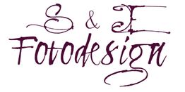 Auf weißem Hintergrund steht in dekorativer Schrift: "S & E Fotodesign".