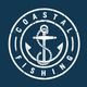 Anchor logo with "Coastal Fishing" text in a circular design on a blue background.