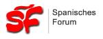 Logo mit rotem "SF" und Text "Spanisches Forum" rechts daneben.