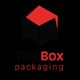 Red and black cube with "The Box packaging" text below on a black background.