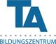 Logo mit den Buchstaben "TA" in Blau und dem Wort "Bildungszentrum" darunter.