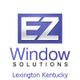 Logo for EZ Window Solutions with the text "Lexington Kentucky" below.