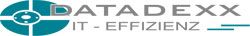 Logo mit Text "DATADEXX IT - Effizienz" in türkiser und grauer Farbe.