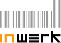 Logo mit Barcode und Schriftzug "inwerk" darunter.