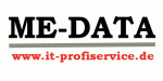 Logo von ME-DATA mit Website www.it-profiservice.de.