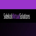 Logo reading "Sidekick Virtual Solutions" on a purple and black background.