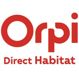Logo rouge avec le texte "Orpi Direct Habitat" en dessous.