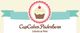 Ein Cupcake-Logo mit Text: "CupCakes Paderborn, Leckereien aus Wewer" auf einem Banner.