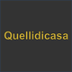 Testo giallo "Quelldicasa" su sfondo nero.