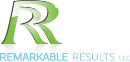 Logo of Remarkable Results LLC with a stylized green "R."