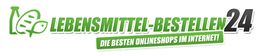 Logo mit grünem Text: "LEBENSMITTEL-BESTELLEN 24: Die besten Onlineshops im Internet!"