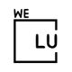 Text art with "WE LU" inside an incomplete square on a plain background.