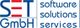 SET GmbH Logo mit den Worten "software, solutions, services".