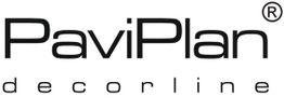Logo mit dem Text „PaviPlan decorline“ in schwarzer Schrift auf weißem Hintergrund.