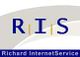 Logo mit den Buchstaben "RIS" und Text "Richard InternetService" darunter.