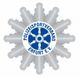 Emblem des Polizeisportverbands Erfurt e.V. mit silbernem Stern und blauer Mitte.