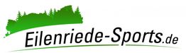 Logo mit grünem Baumhorizont und Text "Eilenriede-Sports.de" in Schwarz.