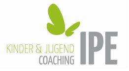 Logo: Grüner Schmetterling über Text "Kinder & Jugend Coaching IPE".