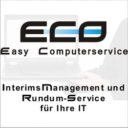Logo von ECO Easy Computerservice mit Slogan über IT-Management und Rundum-Service.
