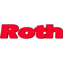 Text "Roth" in roten Buchstaben auf weißem Hintergrund.