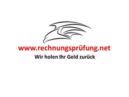 Zeichnung eines Adlers, Text: "www.rechnungsprüfung.net, Wir holen Ihr Geld zurück".