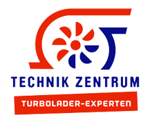 Logo mit Turbolader-Symbol und Text: "Technik Zentrum, Turbolader-Experten".