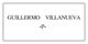 Texto: GUILLERMO VILLANUEVA. Abajo: ·p·.