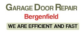Garage Door Repair Bergenfield: "We are efficient and fast" in bold text.