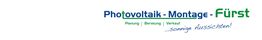 Logo von Photovoltaik Montage Fürst mit Slogan: "sonnige Aussichten!".
