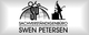Logo des Sachverständigenbüros Swen Petersen mit Symbolen von Personen und einer Silhouette.