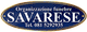 Logo ovale blu con scritto: "Organizzazione funebre Savarese, Tel. 081 5292935".